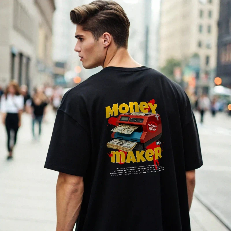 Camiseta streetwear ancha MONEY MAKER - Image 4