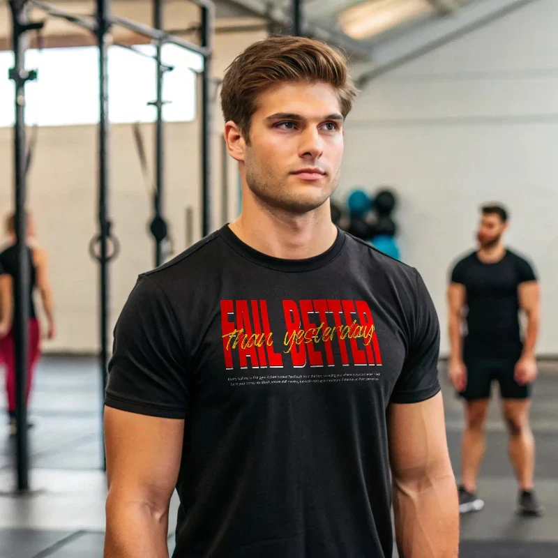 FAIL BETTER THAN YESTERDAY MUSCLE FIT - Image 2