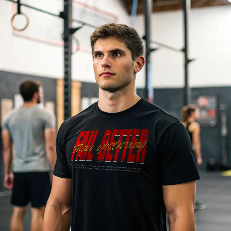FAIL BETTER THAN YESTERDAY MUSCLE FIT - Image 3