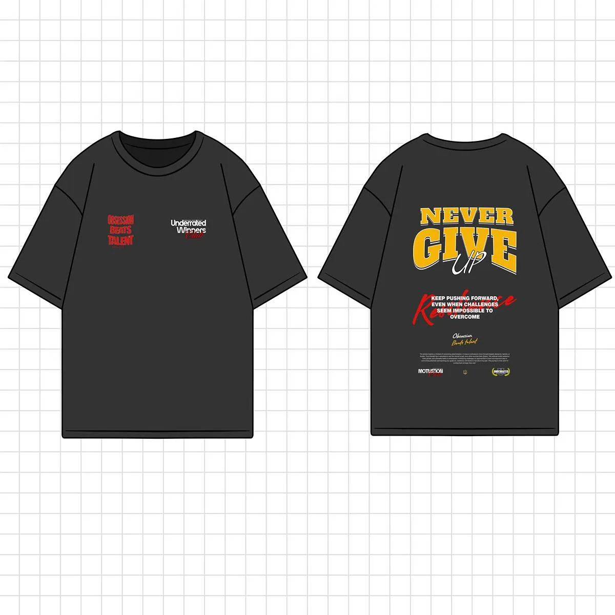 NEVER GIVE UP OVERSIZE - Image 9