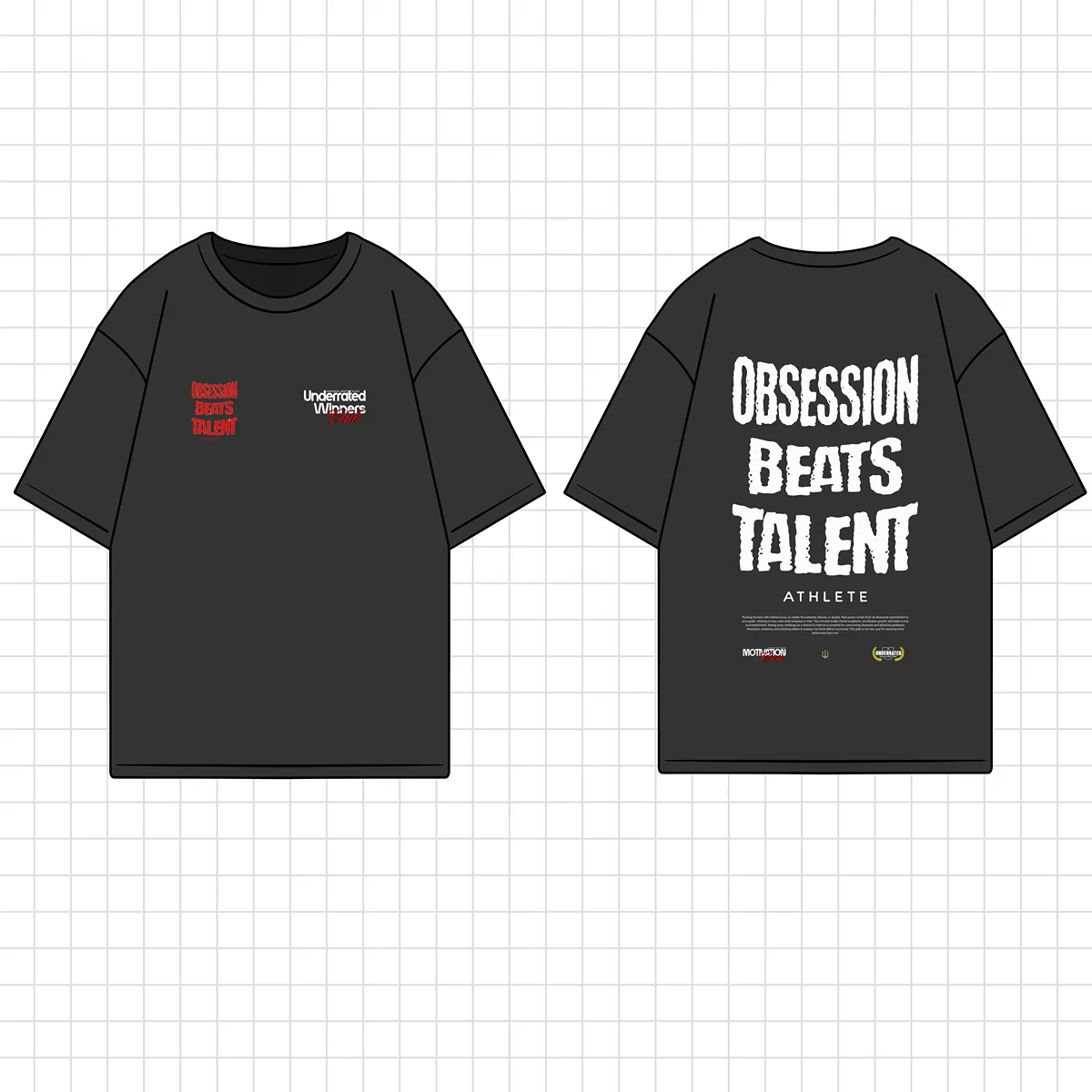 OBSESSION BEATS TALENT ATHLETE OVERSIZE - Image 9