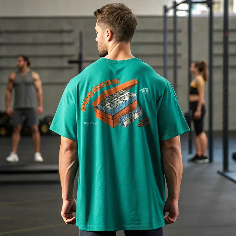 Camiseta streetwear ancha SUCCESS IS YOUR DECISION - Image 5