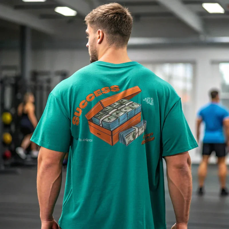Camiseta streetwear ancha SUCCESS IS YOUR DECISION - Image 8