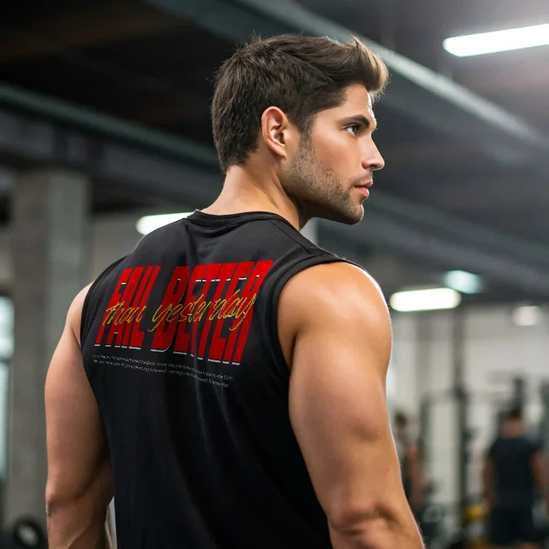 FAIL BETTER THAN YESTERDAY TANK - Image 3