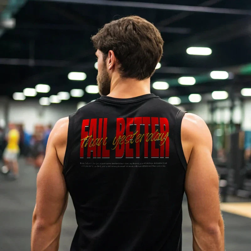 FAIL BETTER THAN YESTERDAY TANK - Image 6