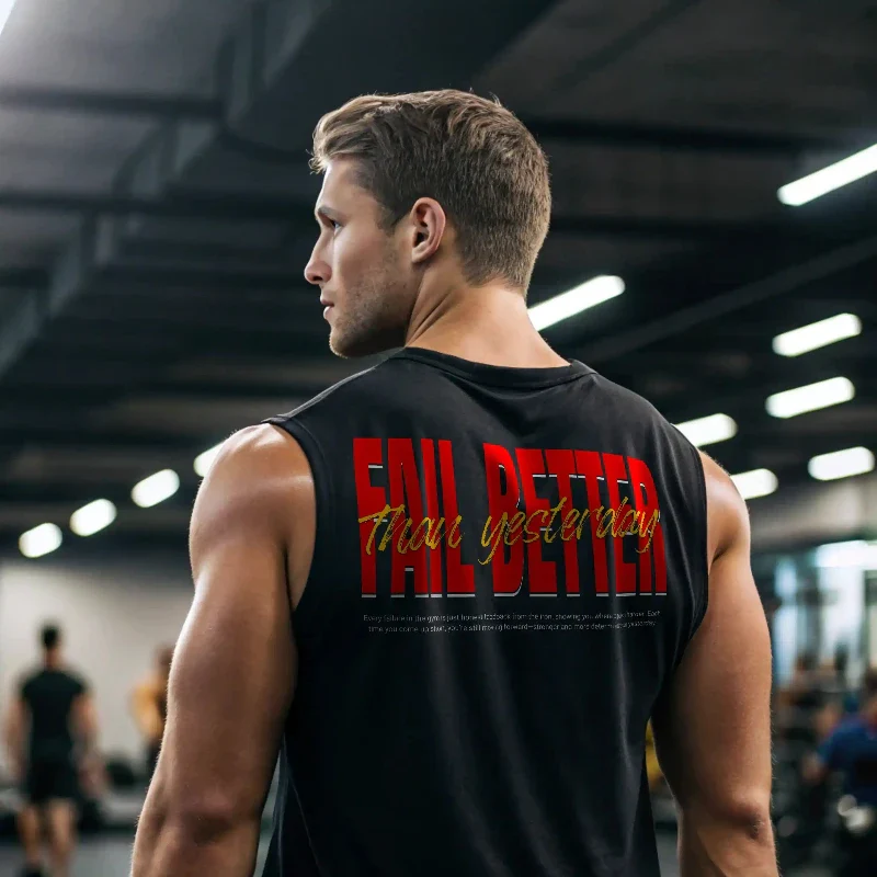 FAIL BETTER THAN YESTERDAY TANK - Image 8