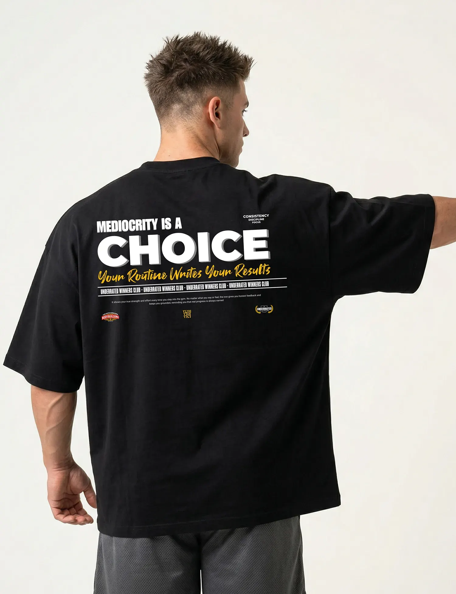 Camisetas oversize hombre gym