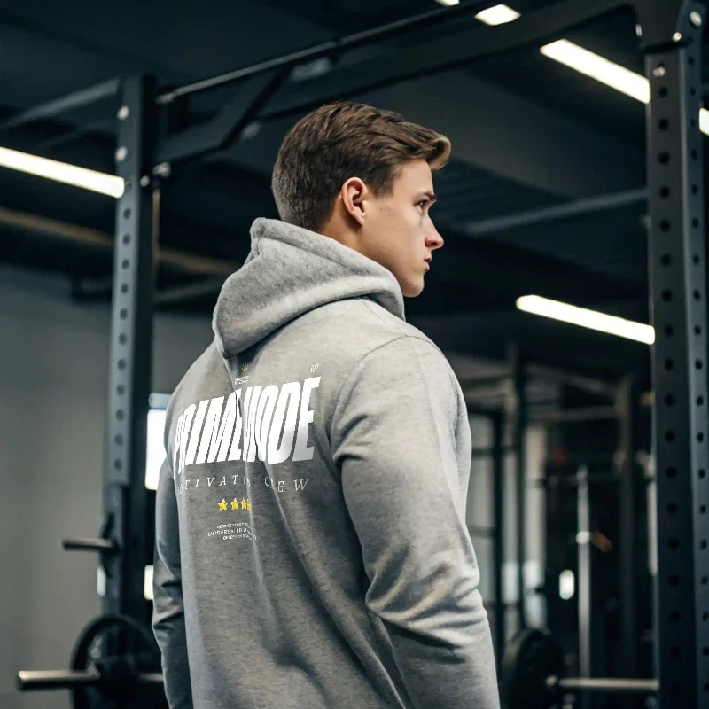 Sudadera gym gris PRIME MODE - Image 9