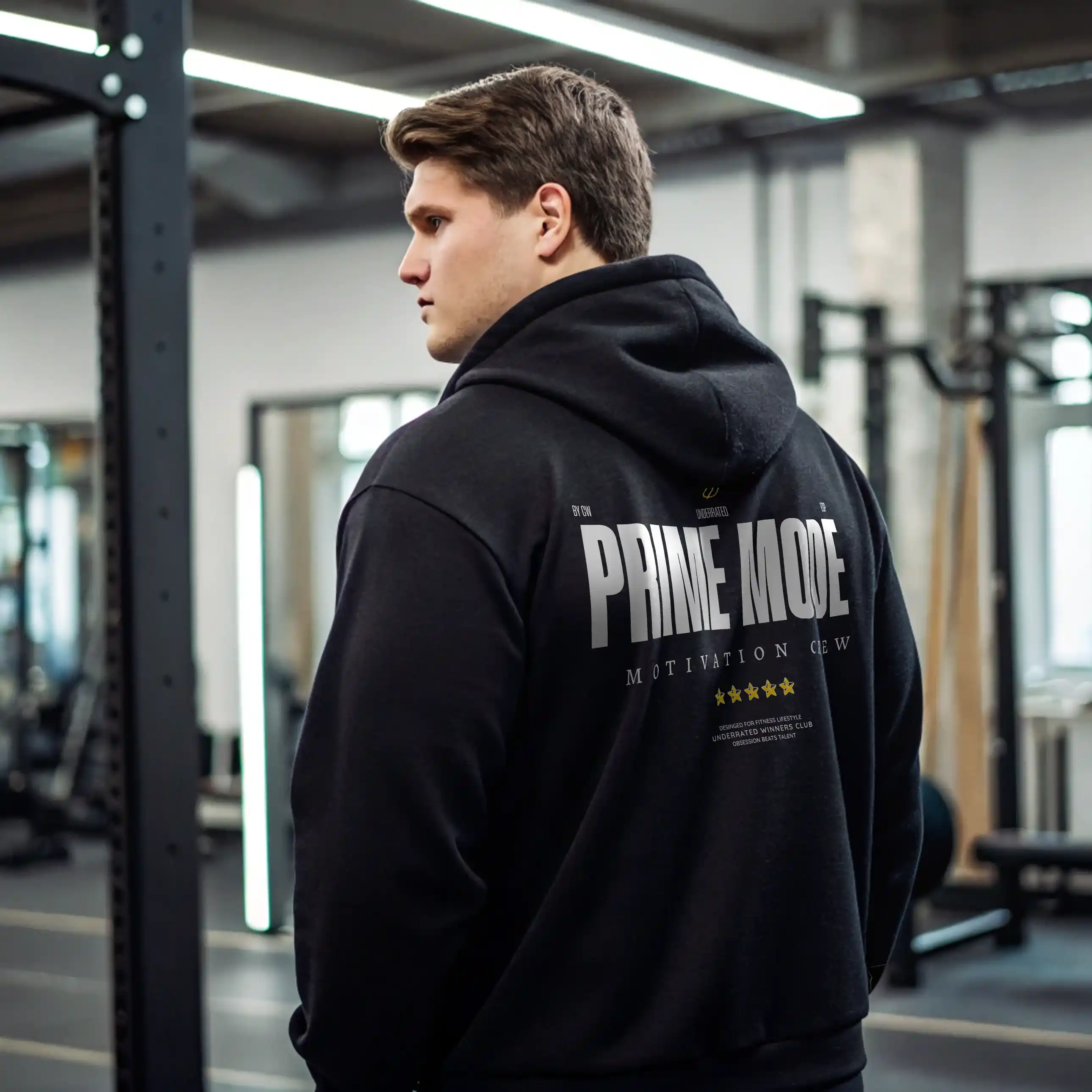 Sudadera gym PRIME MODE BLACK - Image 3