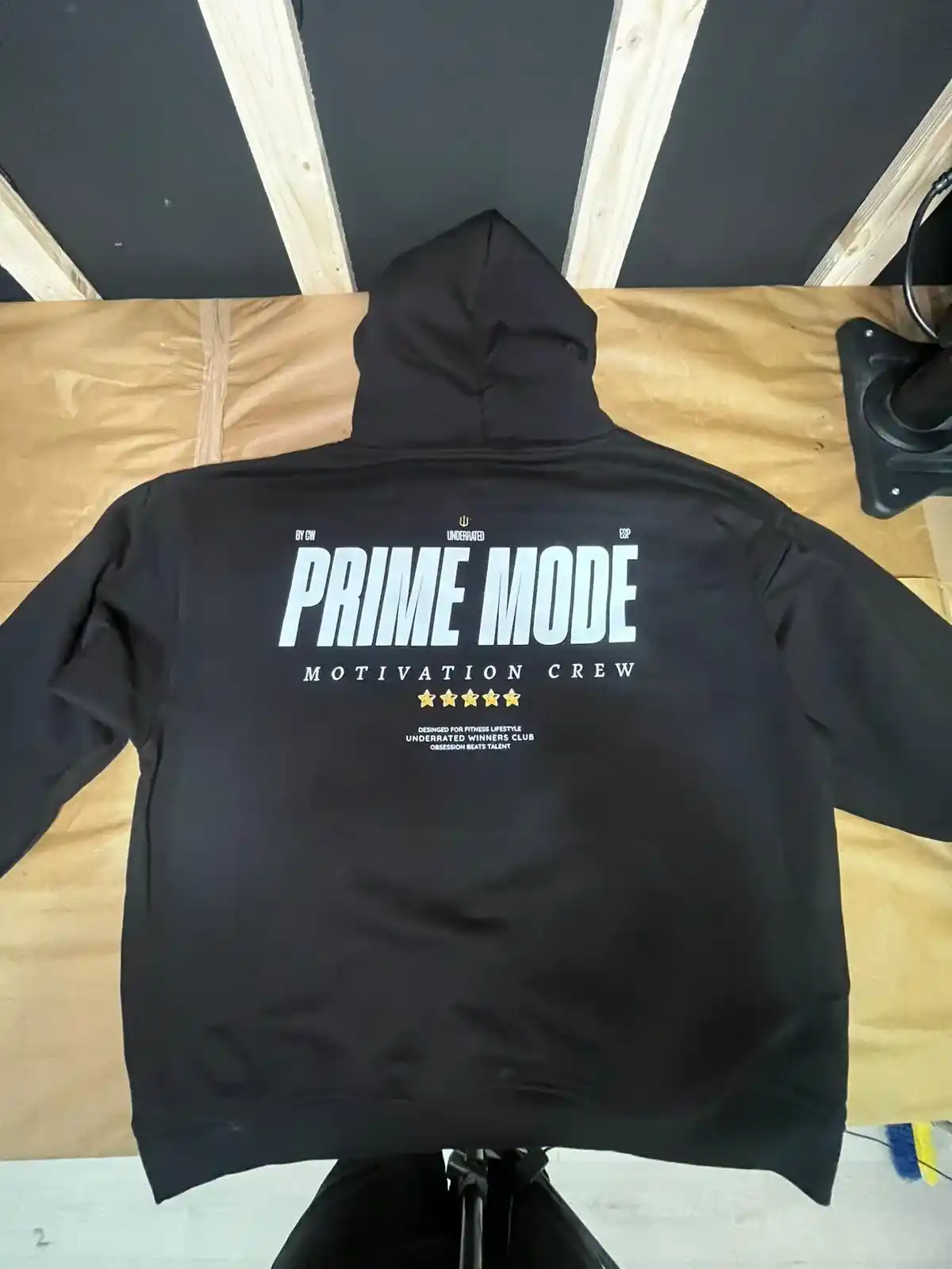 Sudadera gym PRIME MODE BLACK - Image 4