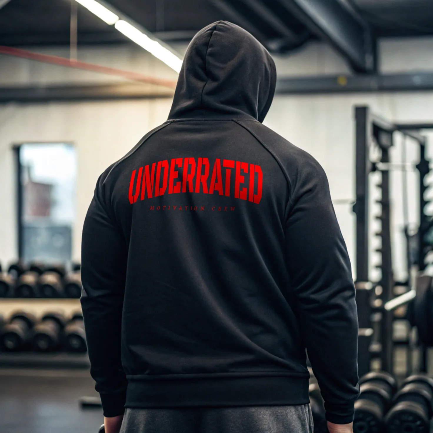 Sudadera gym negra UNDERRATED OBT - Image 11