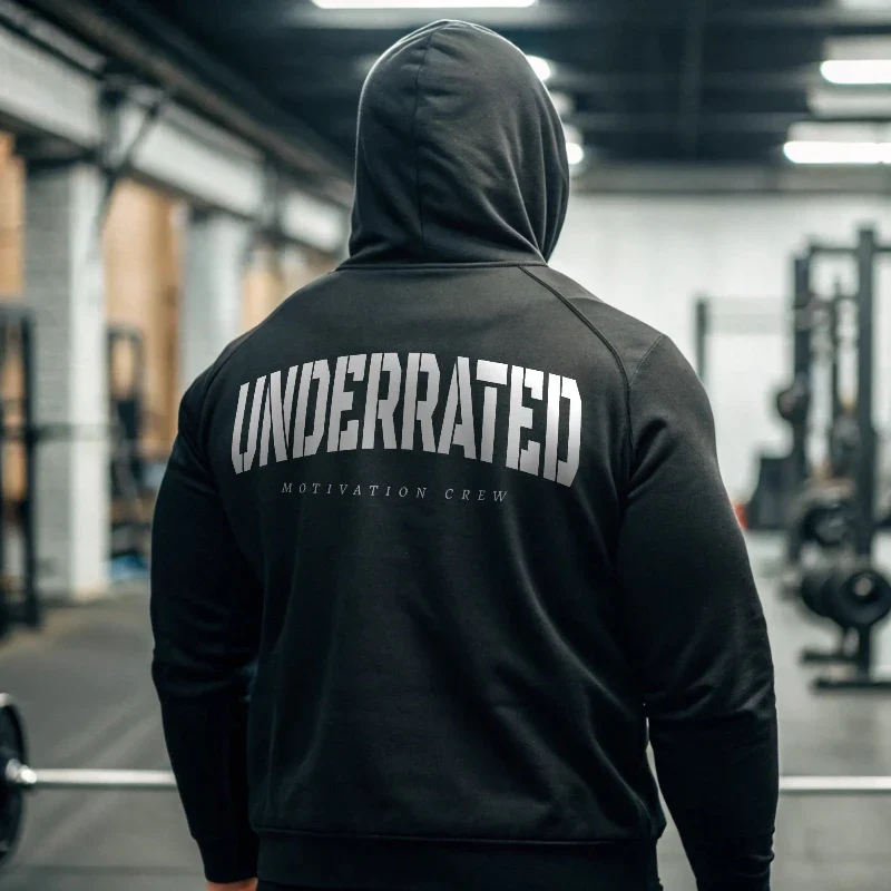 Sudadera gym negra UNDERRATED OBT - Image 7