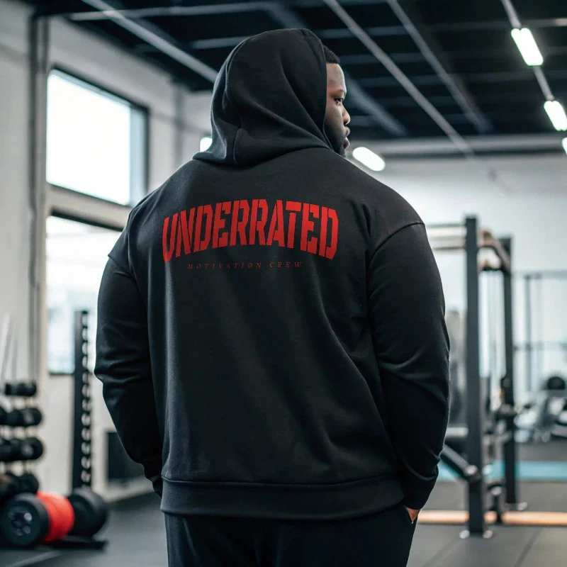 Sudadera gym negra UNDERRATED OBT - Image 9